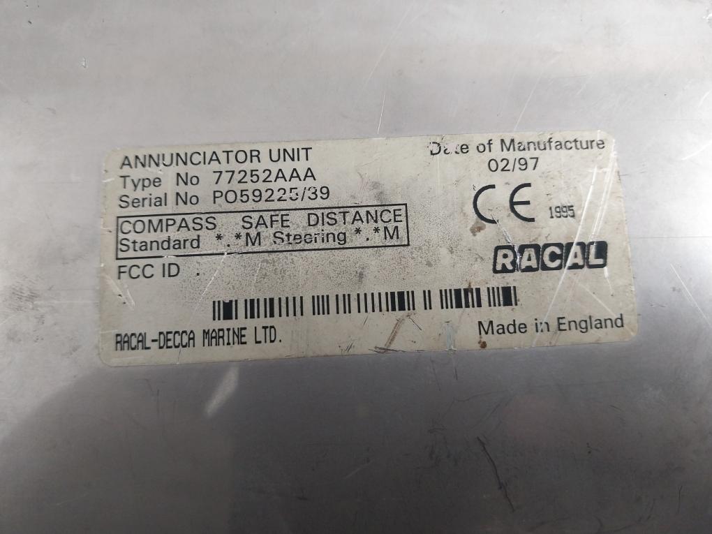Racal-Decca 77252AAA Annunciator Unit