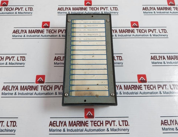 Racal Marine Systems 77252Ad On Duty Indicator