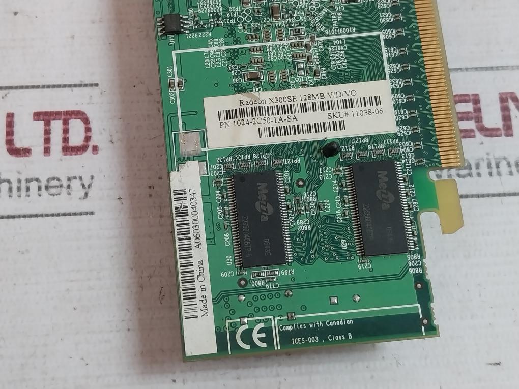 Radeon X300Se 128Mb Video Card 1024-2C50-1A-sa A060300040347