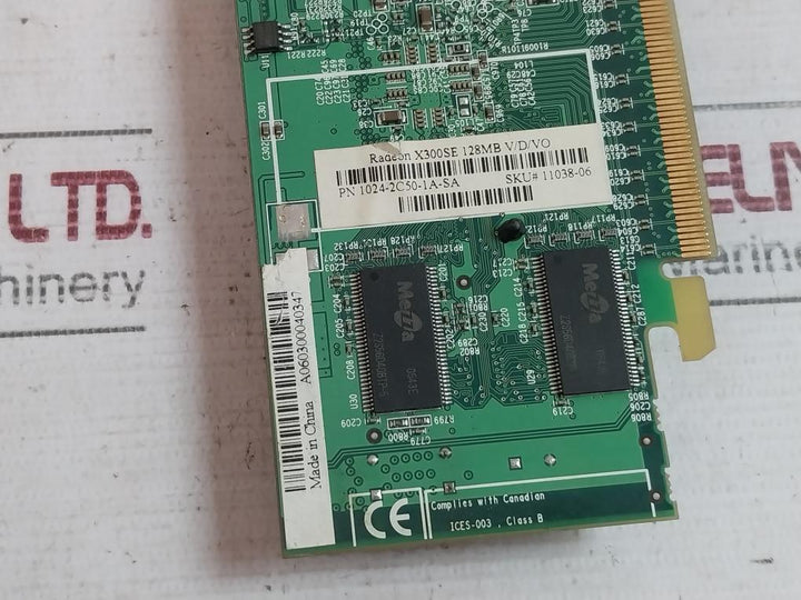 Radeon X300Se 128Mb Video Card 1024-2C50-1A-sa A060300040347