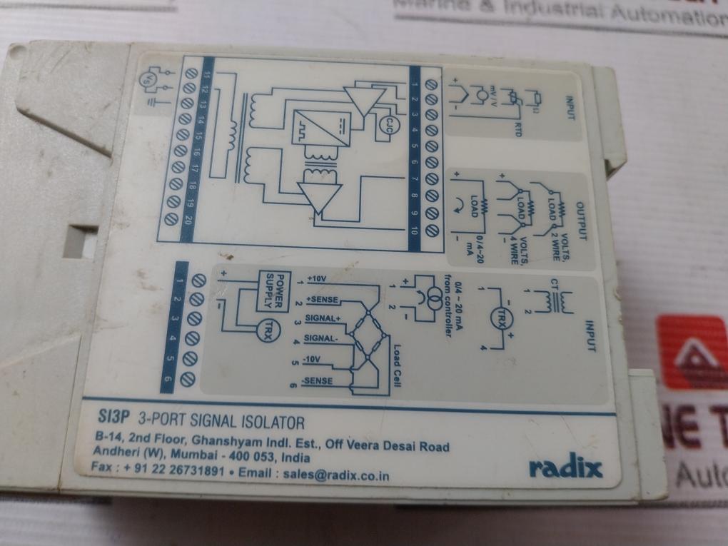 Radix Si3P 3-port Signal Isolator 0/4~20 Ma
