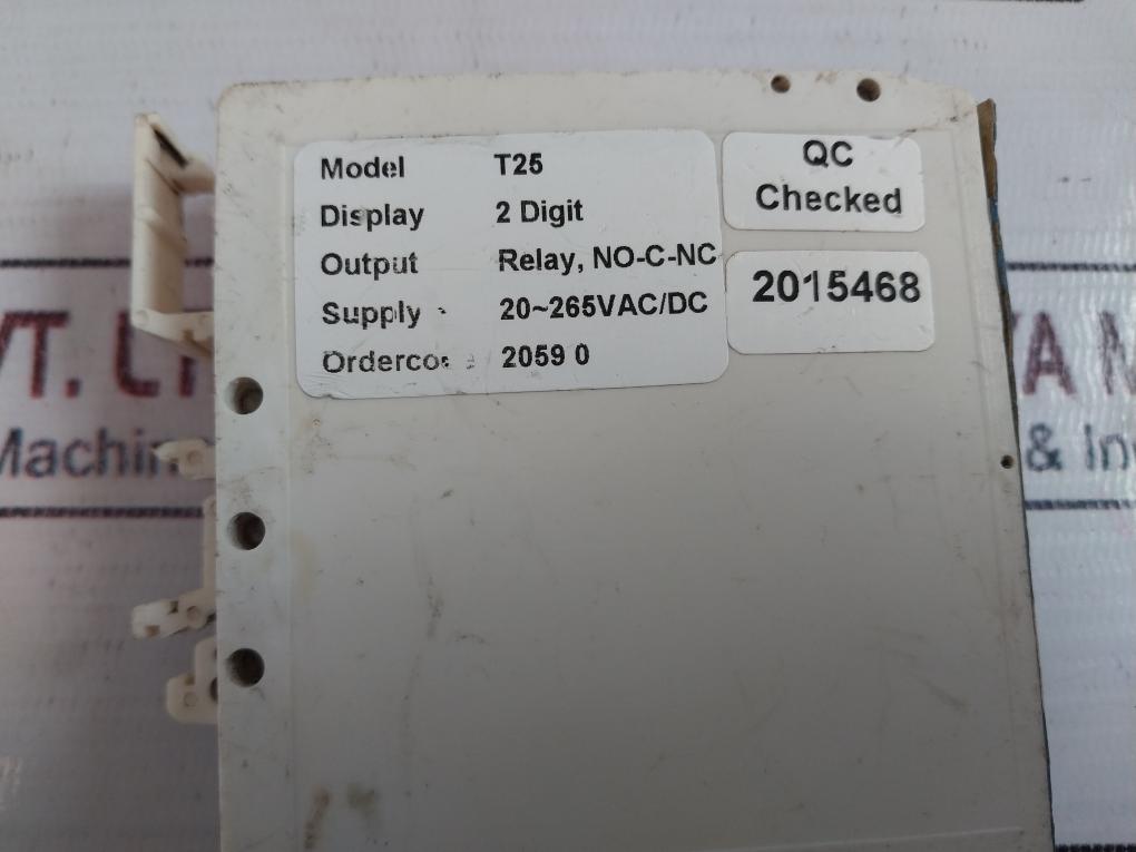 Radix T25 Digital Timer 2 Digit Display 20-265V Ac/Dc