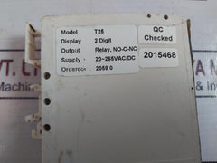 Radix T25 Digital Timer 2 Digit Display 20-265V Ac/Dc