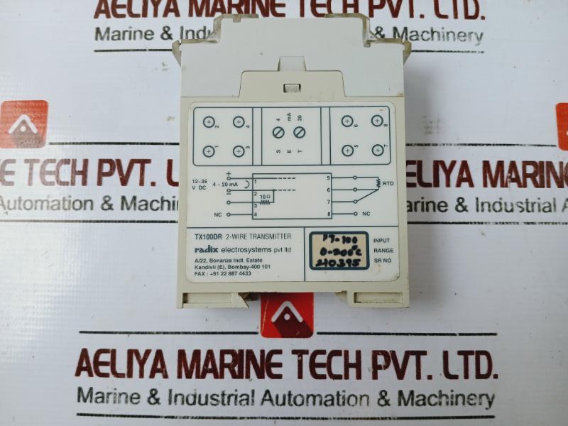 Radix Tx100dr 2-wire Temperature Transmitter Pt-100 4 20 Ma