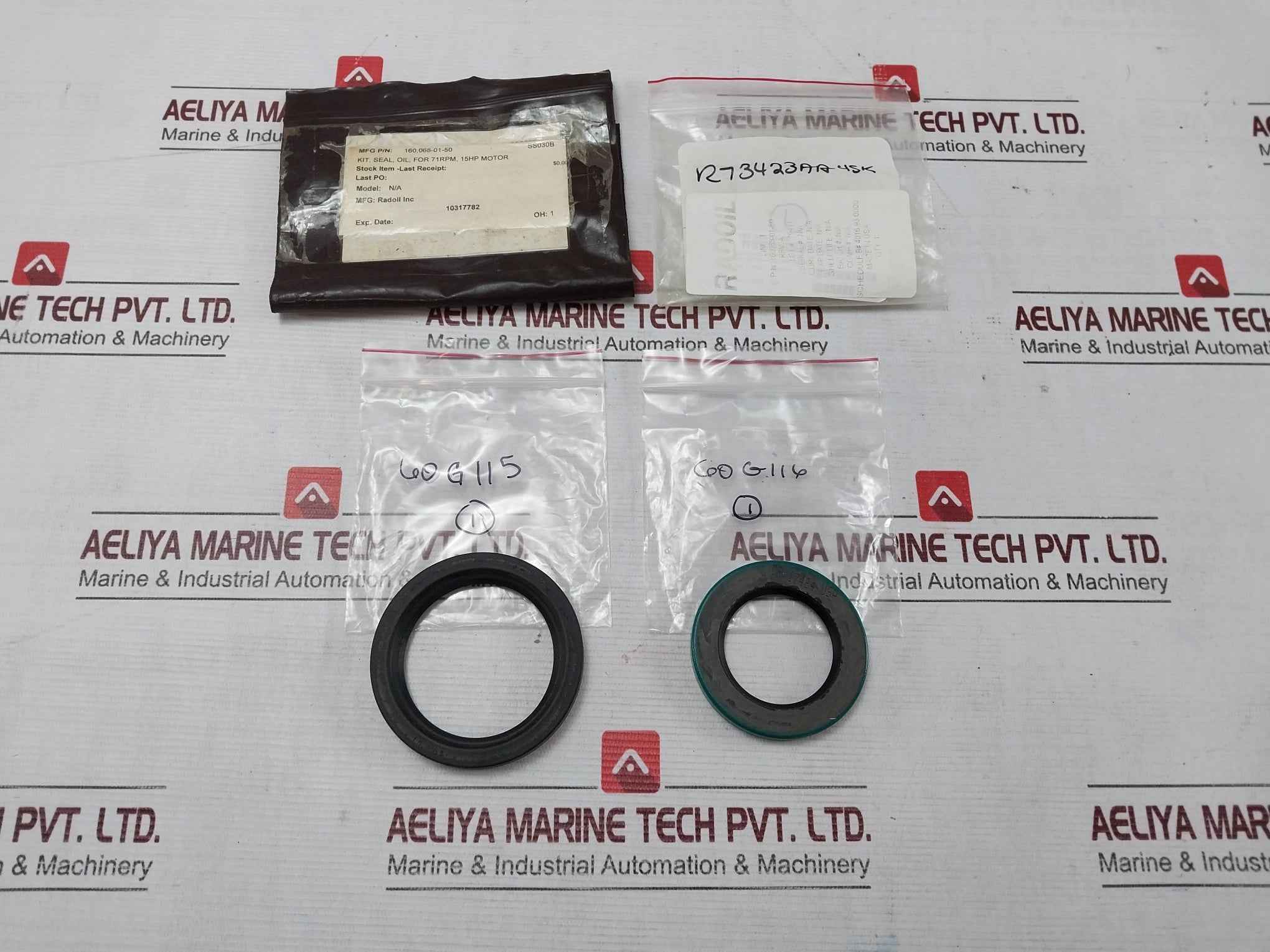 Radoil 160068-01-50 Oil Seal Kit 71Rpm 15Hp Rev A