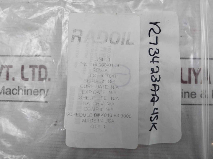 Radoil 160068-01-50 Oil Seal Kit 71Rpm 15Hp Rev A