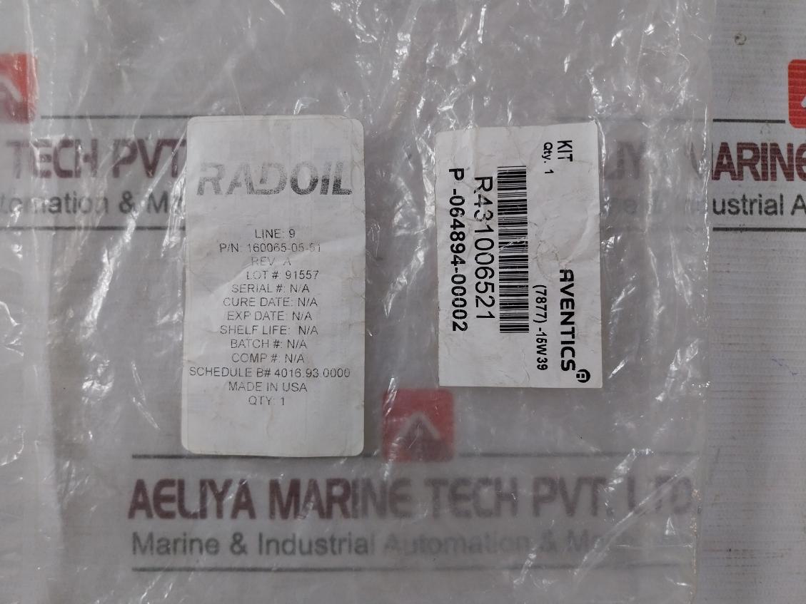 Radoil 160,065-05-51 Seal Kit For Throttle Mux Reel Light Duty Rev A R431007013