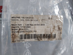 Radoil 190.728-07-01 Swivel Hydraulic Single 111.358-31-01, 111.358-35-01