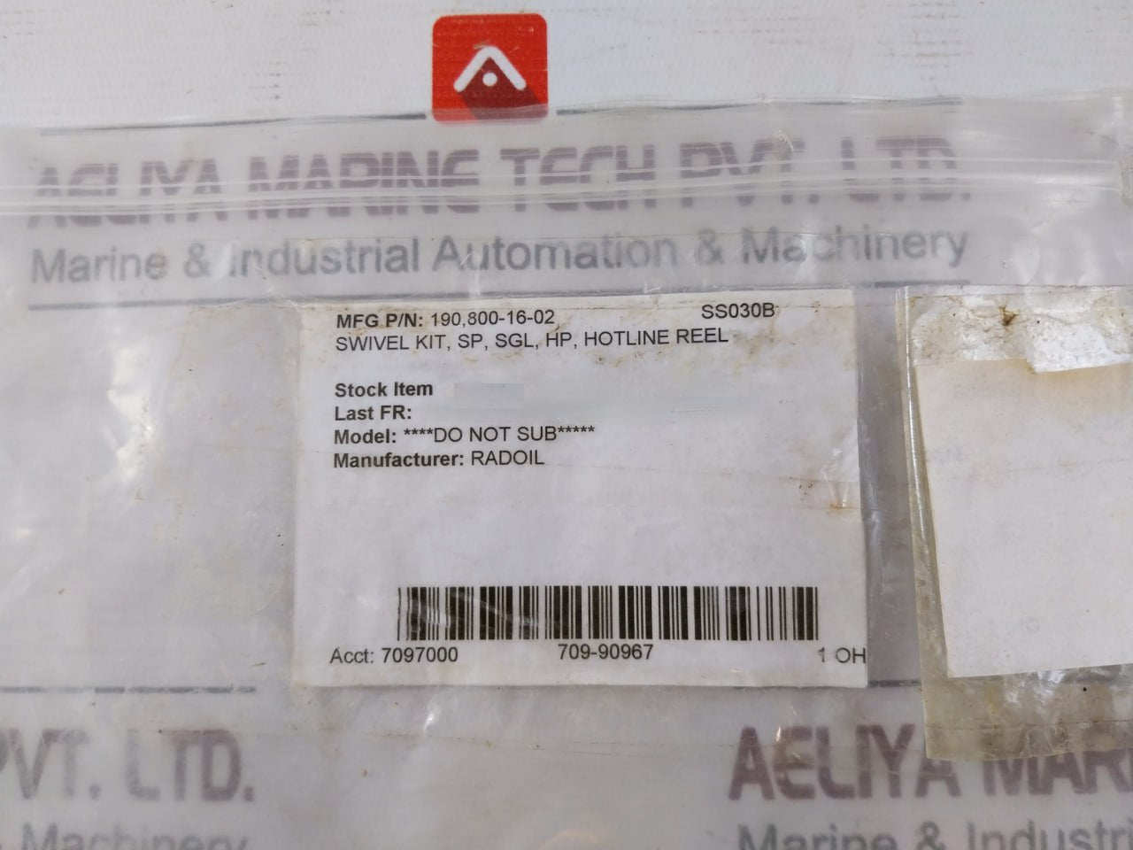 Radoil 190,800-16-02 Solas Ps Kit 120Vac 24Vdc Ss030B 111100-20-01