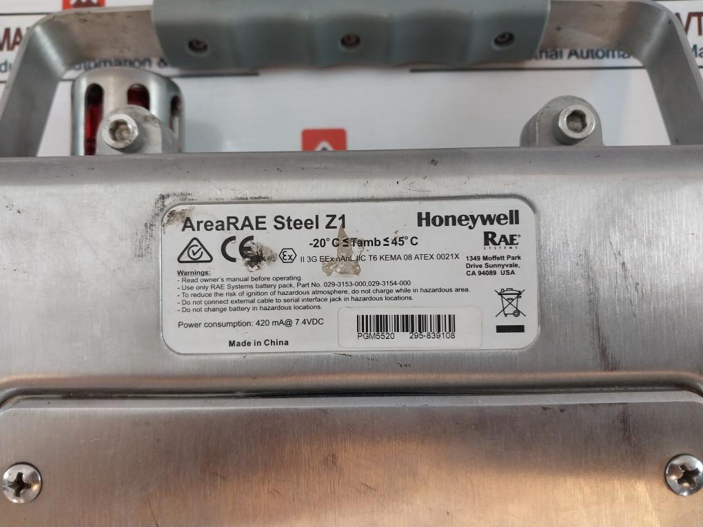 Rae Arearae Steel Z1 Multiple Gas/ Multiple Sensor Detector 7.4Vdc