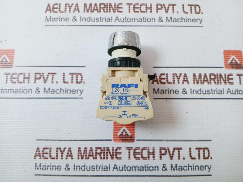 Rafi 1.20 119.--- Green Push Button Selector Switch Contact Block 10A/250Vac