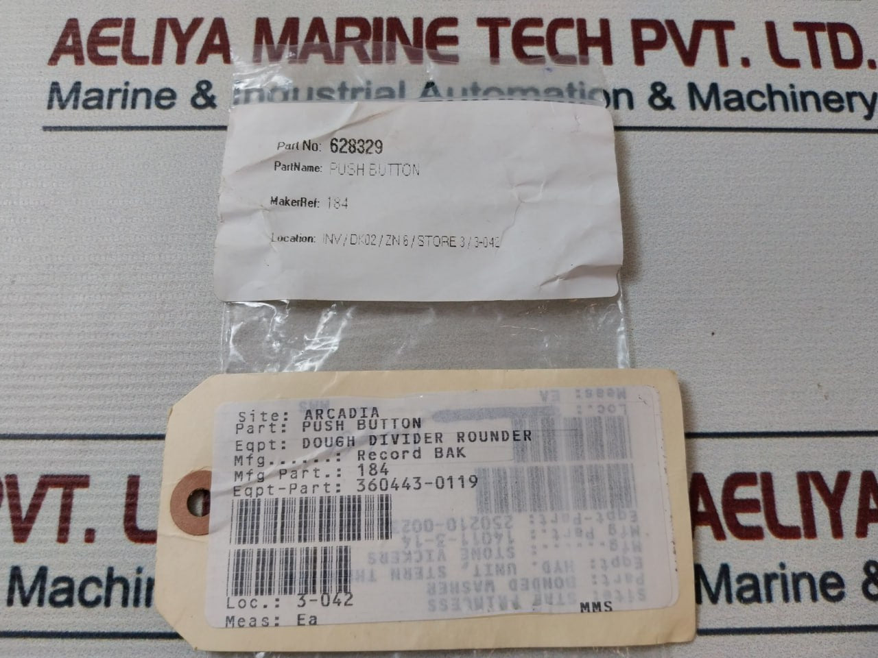 Rafi 1.20115 Dough Divider Rounder Push Button Switch 628329 600V Ac