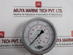 Rajtech En 837-1 Glycerine Pressure Gauge 0-90 Psi/0-6 Bar
