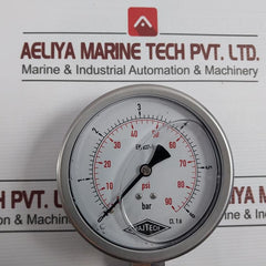 Rajtech En 837-1 Glycerine Pressure Gauge 0-90 Psi/0-6 Bar