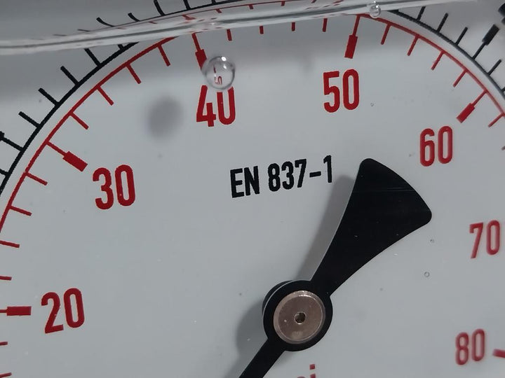 Rajtech En 837-1 Glycerine Pressure Gauge 0-90 Psi/0-6 Bar