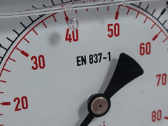 Rajtech En 837-1 Glycerine Pressure Gauge 0-90 Psi/0-6 Bar