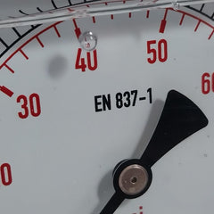 Rajtech En 837-1 Glycerine Pressure Gauge 0-90 Psi/0-6 Bar