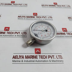 Rajtech En 837-1 Glycerine Pressure Gauge 0-90 Psi/0-6 Bar
