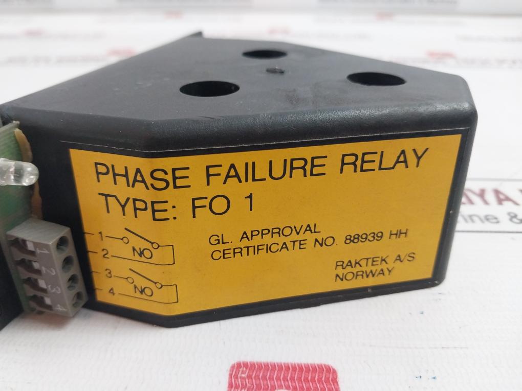 Raktek A/S Fo 1 Phase Failure Relay