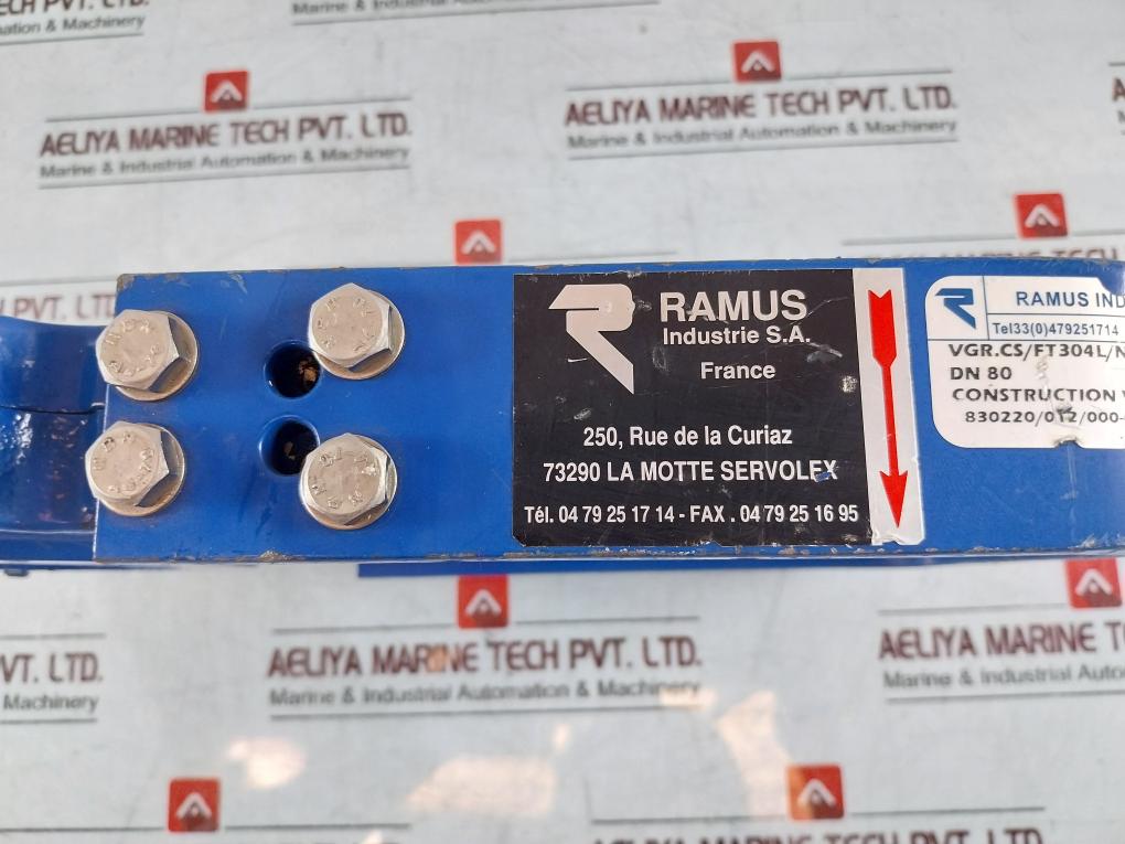 Ramus Vgr.cs/ft304l/ni Slide Valve Dn80 Pn10 Handwheel