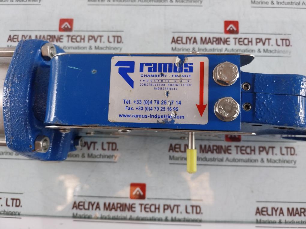 Ramus Vgr Guillotine Knife Gate Valve Dn50 Pn10 Pneumatic Actuator