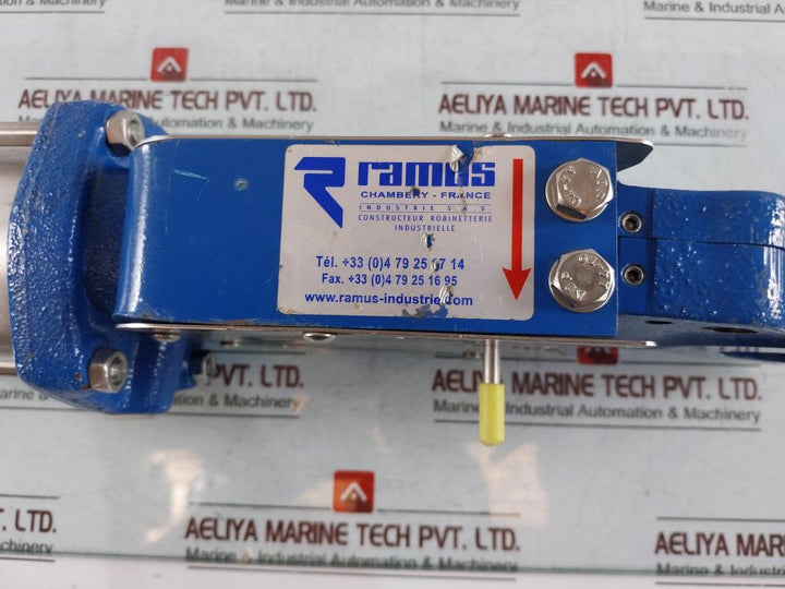 Ramus Vgr Guillotine Knife Gate Valve Dn50 Pn10 Pneumatic Actuator