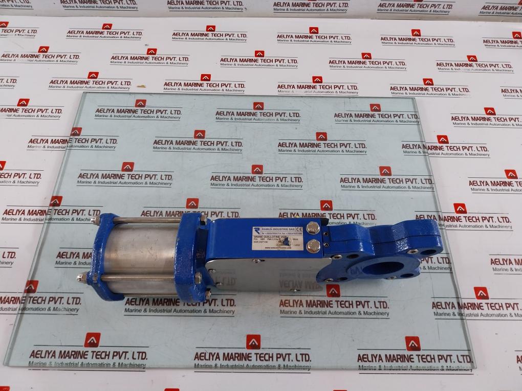 Ramus Vgr Guillotine Knife Gate Valve Dn50 Pn10 Pneumatic Actuator