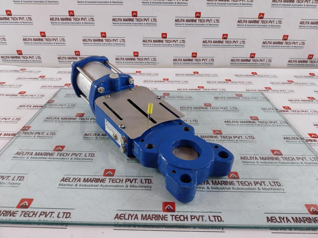 Ramus Vgr Guillotine Knife Gate Valve Dn50 Pn10 Pneumatic Actuator