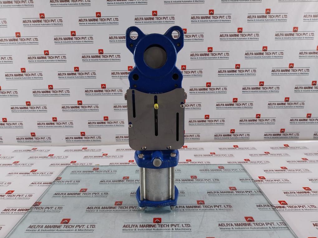 Ramus Vgr Guillotine Knife Gate Valve Dn50 Pn10 Pneumatic Actuator