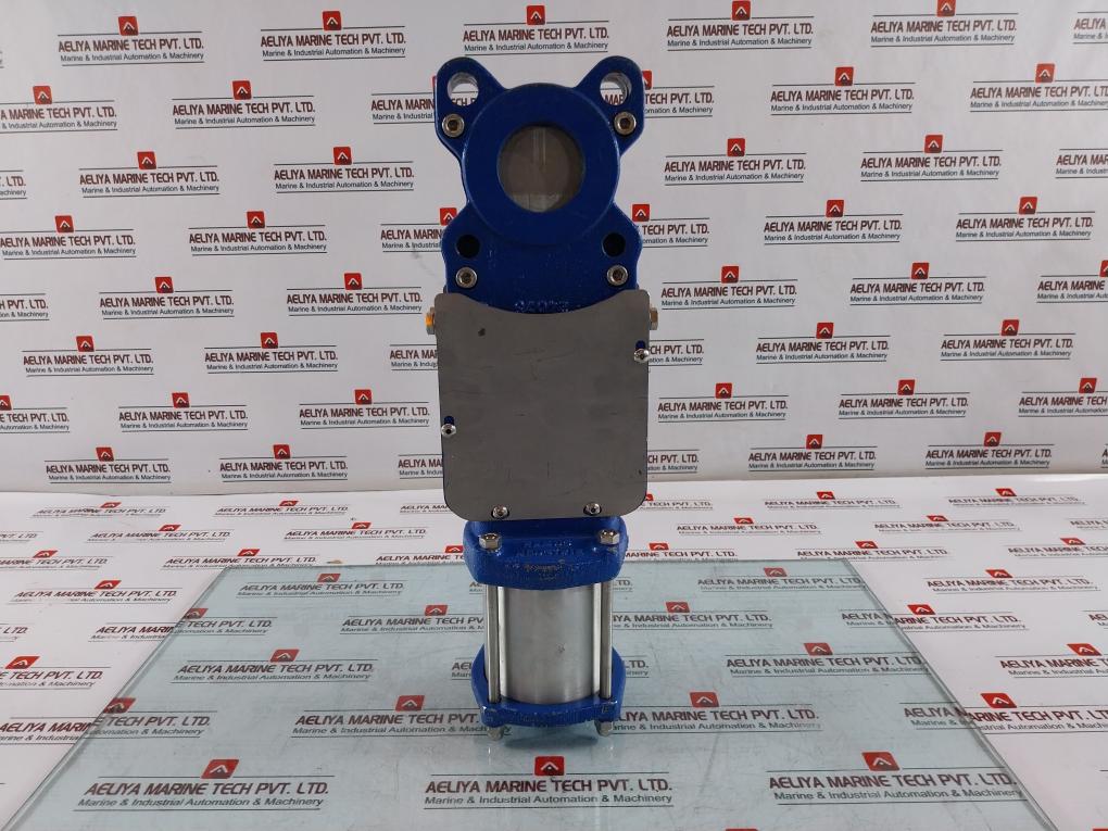 Ramus Vgr Guillotine Knife Gate Valve Dn50 Pn10 Pneumatic Actuator