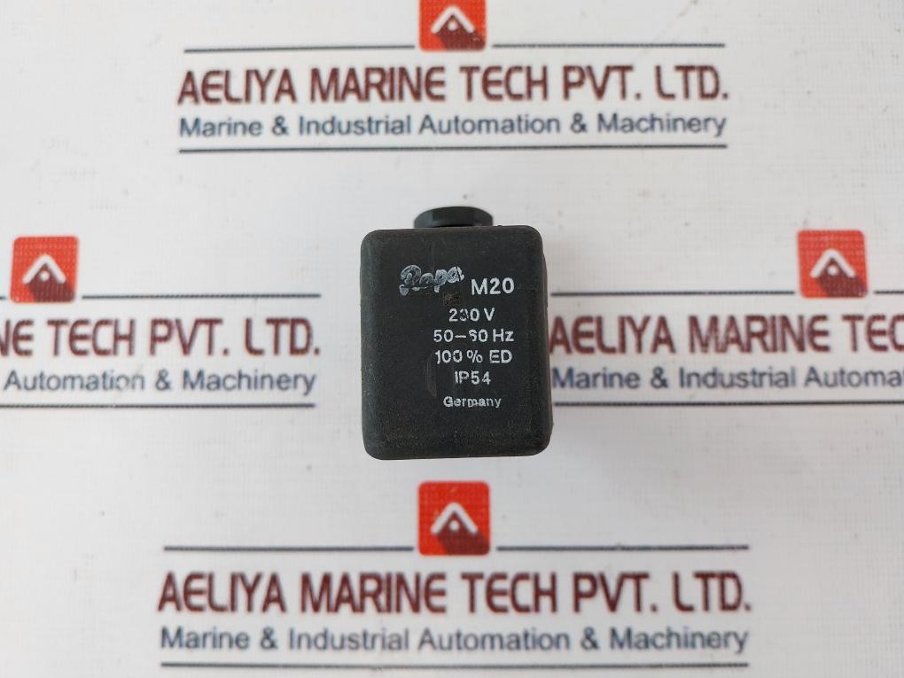 RAPA M20 Solenoid Valve Coil 230V 50-60HZ IP54 100% ED