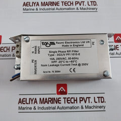 Rasmi 3G3Jv Pfi 1010-e Single Phase Rfi Filter K101 10A, 250Vac, 50-60Hz 7Ma