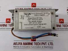 Rasmi Electronics 3G3Jv Pfi 1010-e Single Phase Rfi Filter 250Vac 10A 50-60Hz