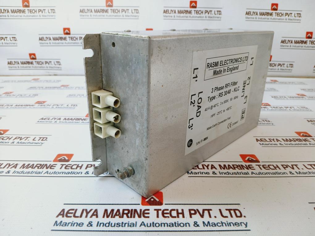 Rasmi Electronics Rs 3040-klc 3 Phase Rfi Filter