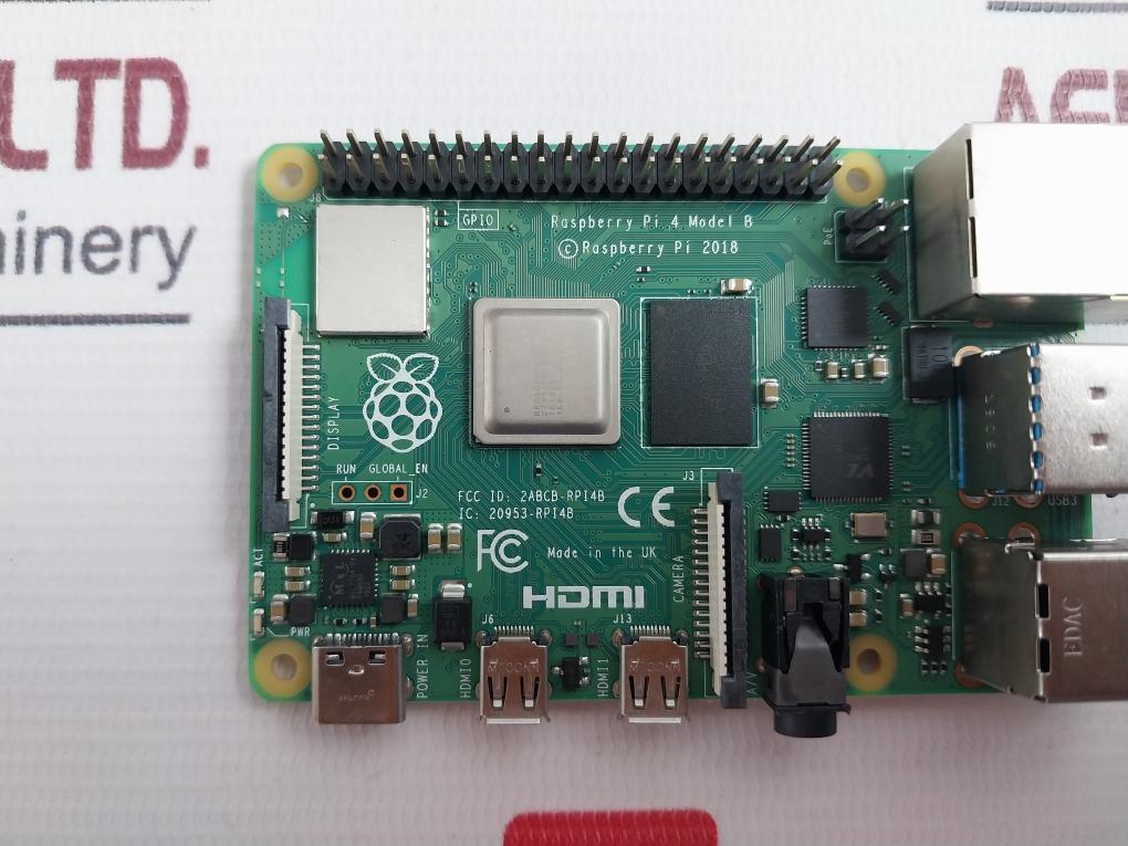 Raspberry Pi 4 Model B Ram Micro Controller Board For Iot Electronic Hobby