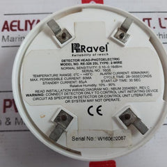 Ravel Re-326 2sl Photoelectric Smoke Heat Temperature Detector Head 2-wire 60ma