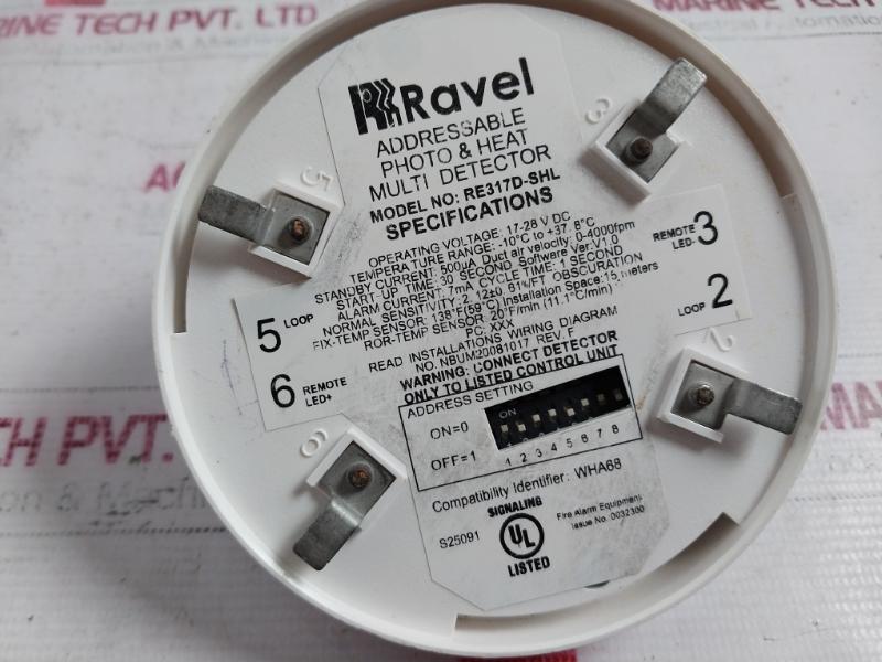 Ravel Re317D-shl Addressable Photo & Heat Multi Detector Nbum20081017