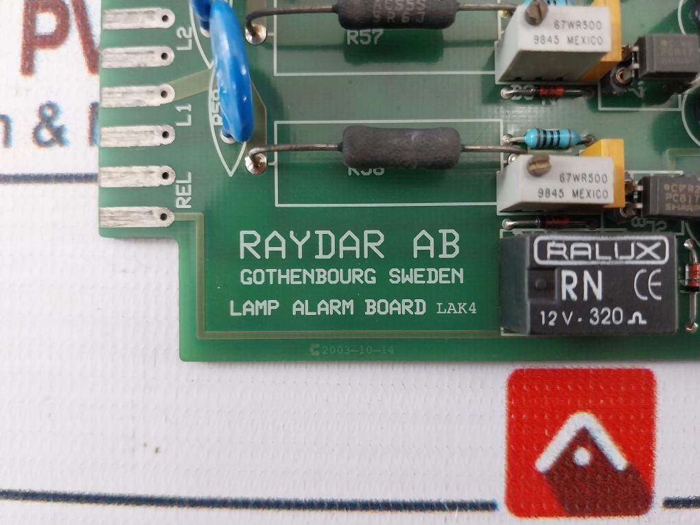 Raydar Lak4 Lamp Alarm Board 94V-0