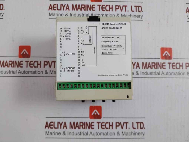 Raytel Speed Controller Rtl 604 Output - 4-20Ma