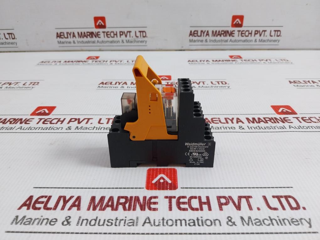 Rcm 570730 Power Relay With Socket Base 250 Vac 6A Weidmuller