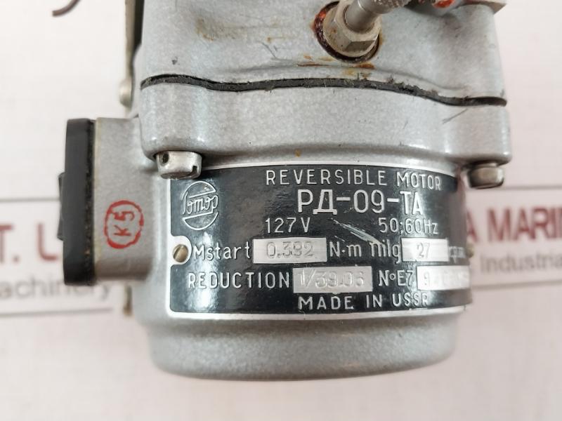 Rd-09-ta Reversible Motor 127V 50/60Hz 27 R.P.M.