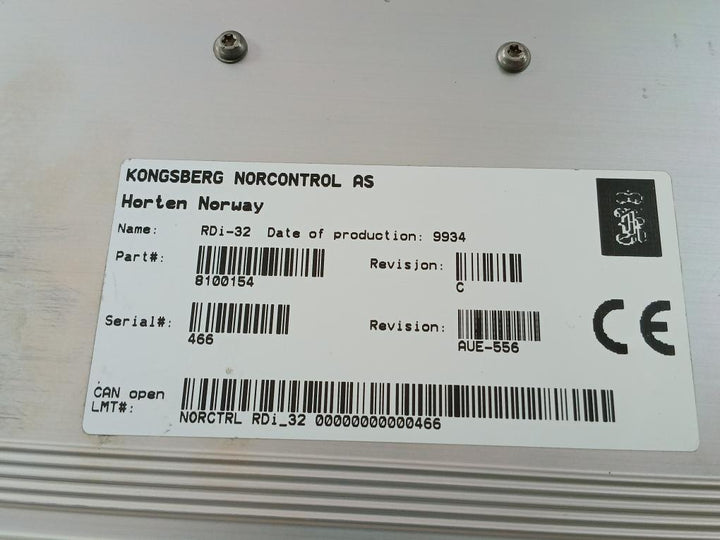 Rdi-32 Remote Digital Input Module Kongsberg 6200368