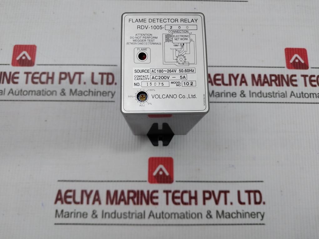 Rdv-1005-200 Volcano Flame Detector Relay Ac200V-5A Model-102