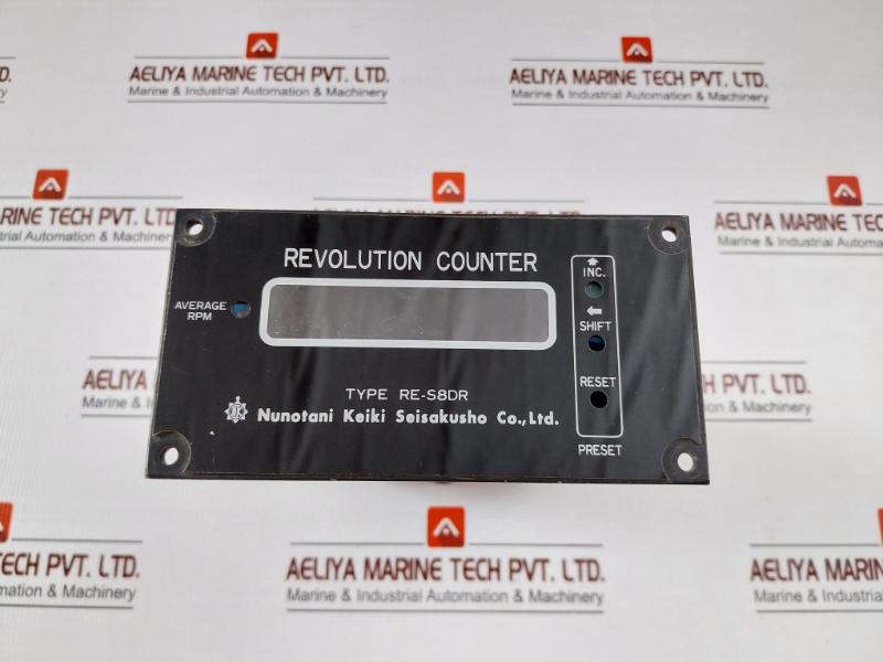 Re-s8Dr Propeller Shaft Revolution Counter Indicator Nunotani Keiki Dc24V