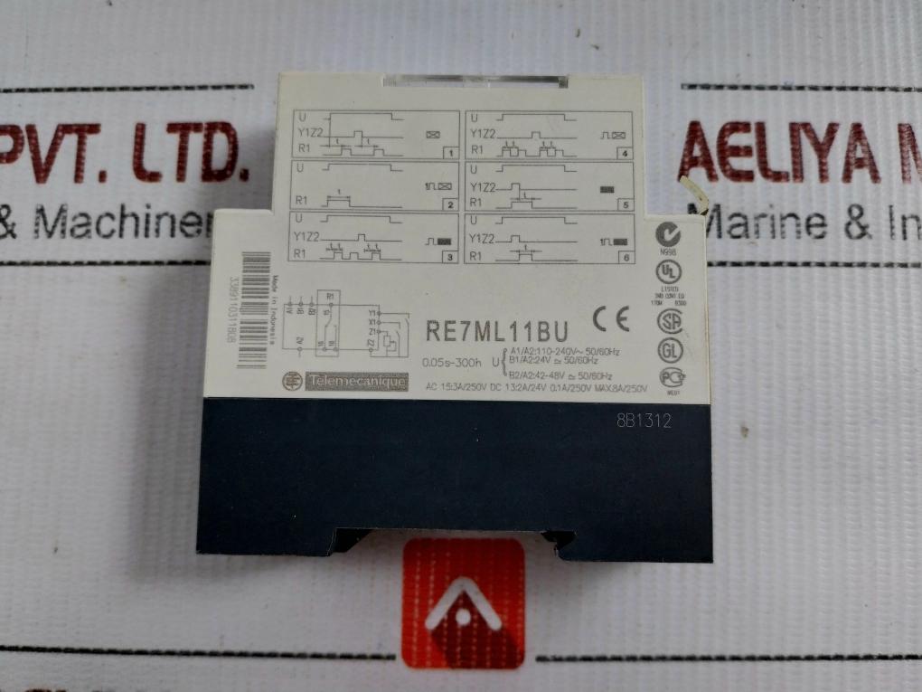 Re7ml11bu-Multi-Function-Timer-Relay-By-Schneider-Electric-24vac-Dc-50-60hz-9