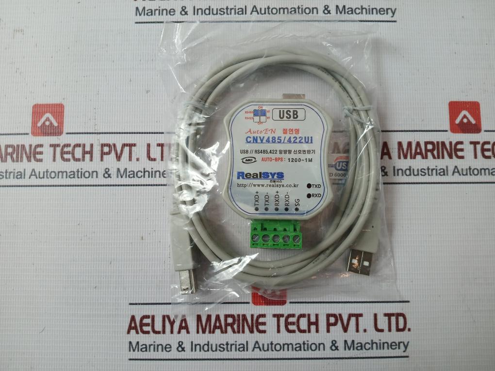 Realsys Cnv485/422Ui Two-way Signal Converter With Installation Cd Cnv485Ui