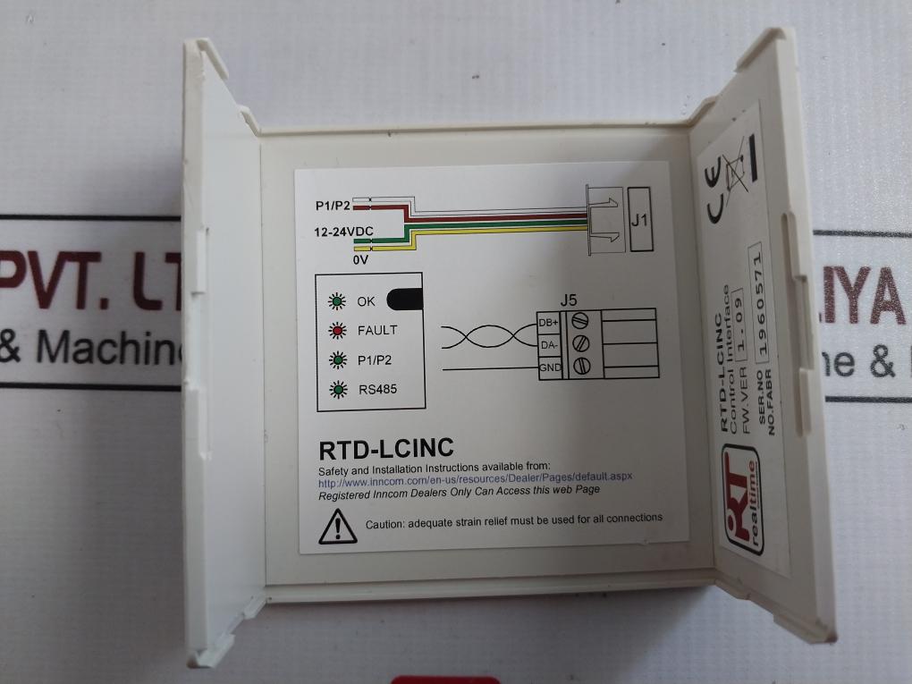 Realtime Rtd-lcinc 18510-3-a8 Control Interface 12-24 Vdc