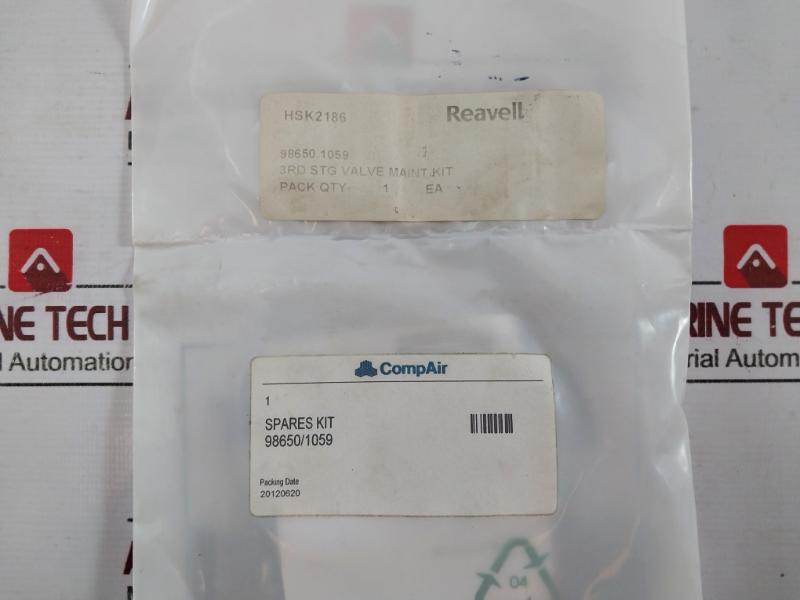 Reavell Hsk2186 98262.1062 Service Kit 7500Hr Filter Valve Impeller Spares