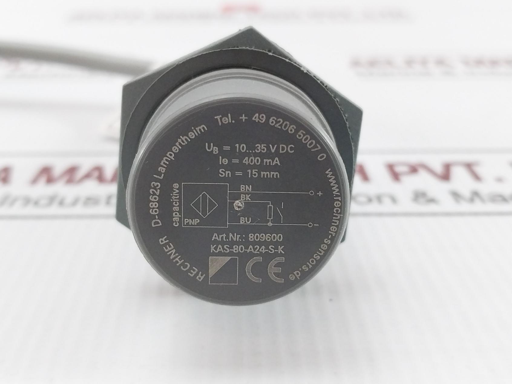 Rechner Kas-80-a24-s-k Capacitive Proximity Sensor 10–35Vdc 15Mm