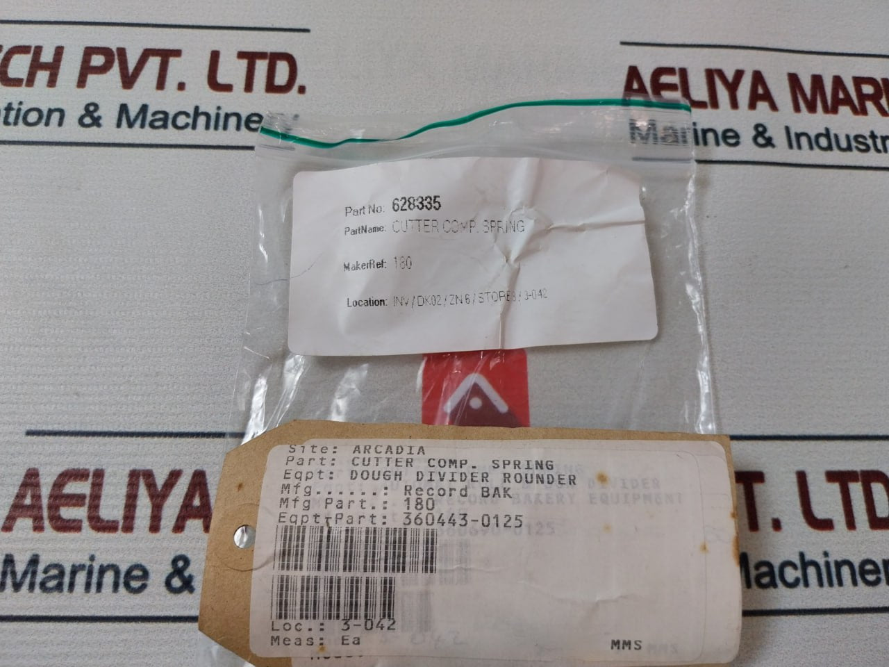 Record Bak 180 Cutter Comp. Spring 628335